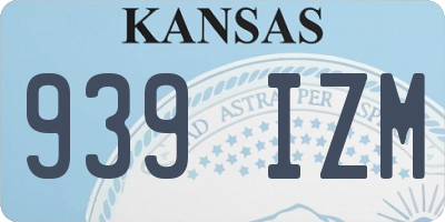 KS license plate 939IZM