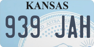 KS license plate 939JAH
