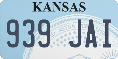 KS license plate 939JAI
