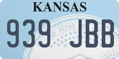 KS license plate 939JBB