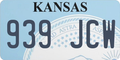 KS license plate 939JCW