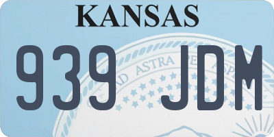KS license plate 939JDM