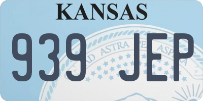 KS license plate 939JEP