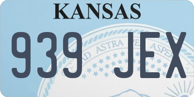 KS license plate 939JEX