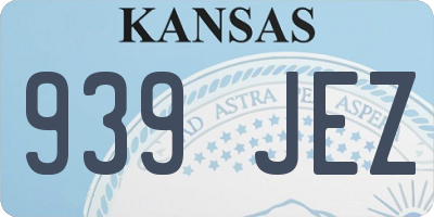 KS license plate 939JEZ