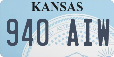 KS license plate 940AIW