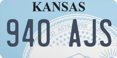 KS license plate 940AJS