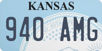 KS license plate 940AMG