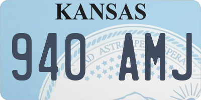 KS license plate 940AMJ