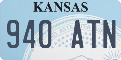 KS license plate 940ATN