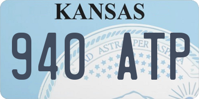 KS license plate 940ATP