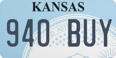 KS license plate 940BUY