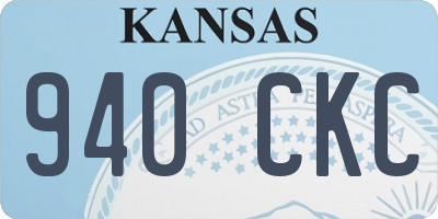 KS license plate 940CKC