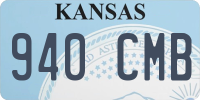 KS license plate 940CMB