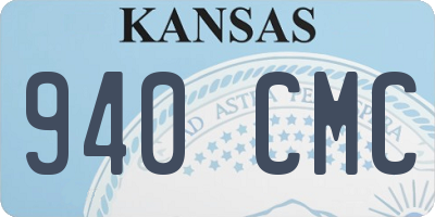 KS license plate 940CMC