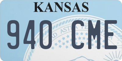 KS license plate 940CME