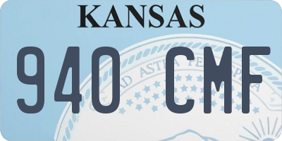 KS license plate 940CMF