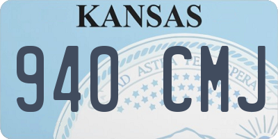 KS license plate 940CMJ