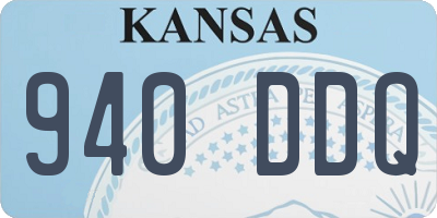 KS license plate 940DDQ