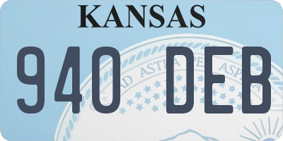 KS license plate 940DEB