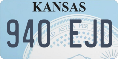KS license plate 940EJD
