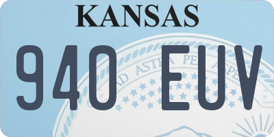 KS license plate 940EUV