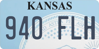 KS license plate 940FLH