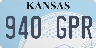 KS license plate 940GPR