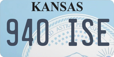 KS license plate 940ISE