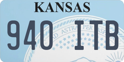 KS license plate 940ITB