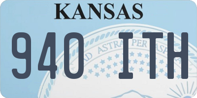 KS license plate 940ITH