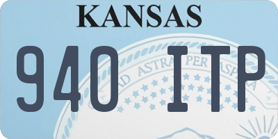 KS license plate 940ITP