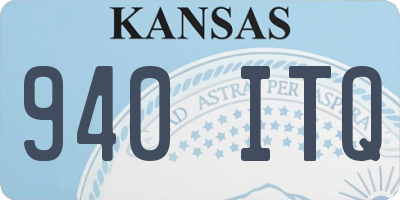 KS license plate 940ITQ