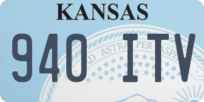 KS license plate 940ITV