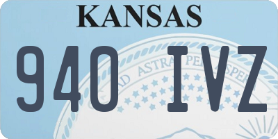 KS license plate 940IVZ