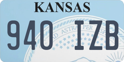 KS license plate 940IZB