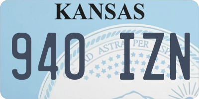 KS license plate 940IZN