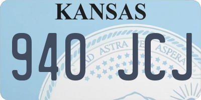KS license plate 940JCJ