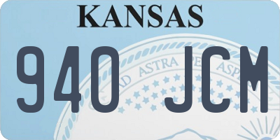 KS license plate 940JCM