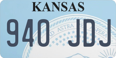 KS license plate 940JDJ
