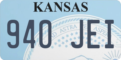 KS license plate 940JEI