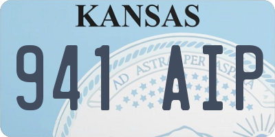 KS license plate 941AIP