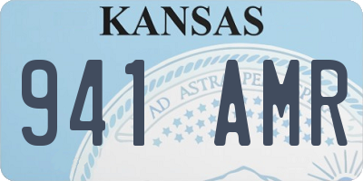 KS license plate 941AMR
