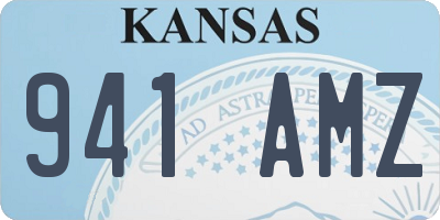 KS license plate 941AMZ