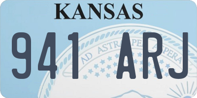 KS license plate 941ARJ