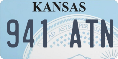 KS license plate 941ATN