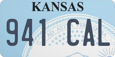 KS license plate 941CAL