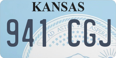 KS license plate 941CGJ