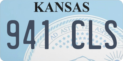 KS license plate 941CLS