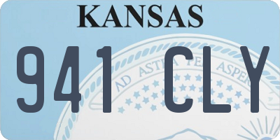 KS license plate 941CLY